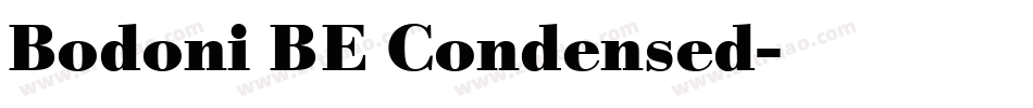 Bodoni BE Condensed字体转换